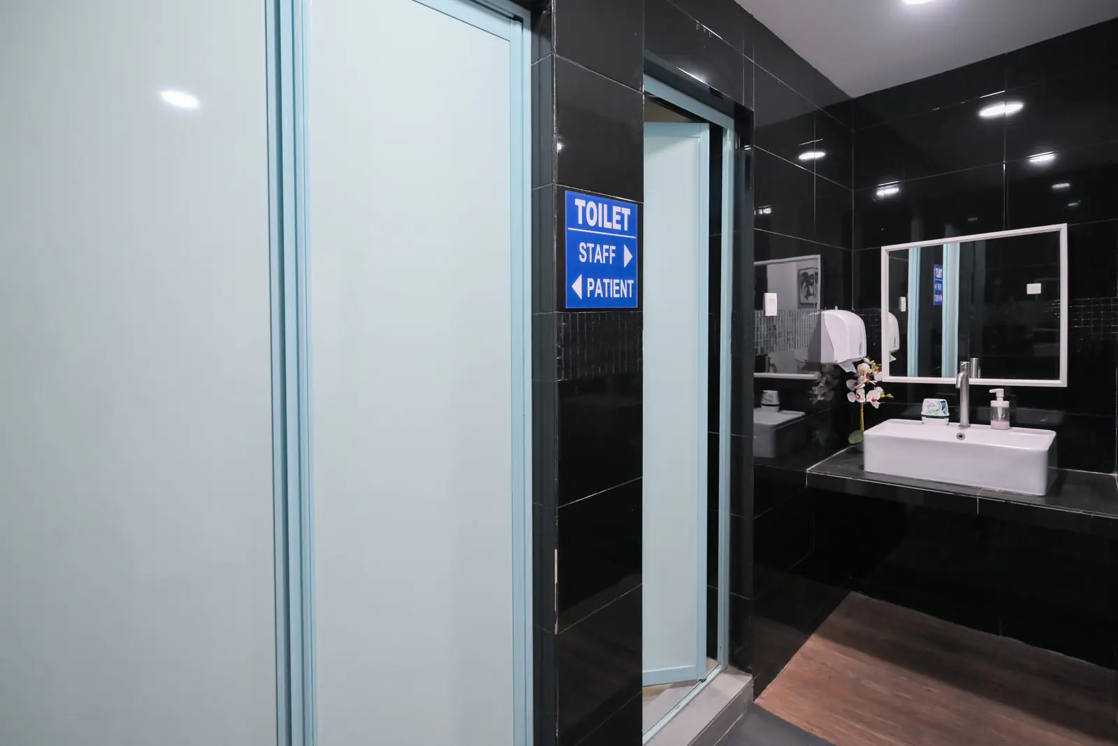 Our clean restroom for your convenience